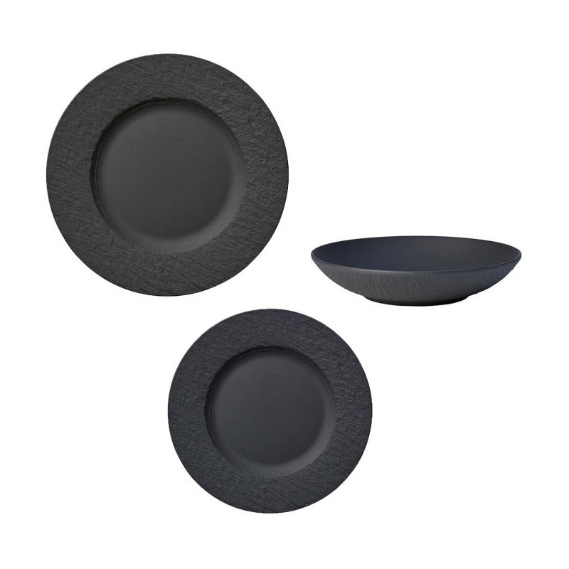 Villeroy & Boch Manufacture Rock Dinner Set 18 Pcs