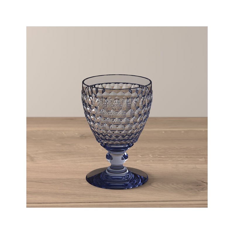 Villeroy & Boch Boston Coloured Set 4 Pcs White Wine Glasses Blue 0031