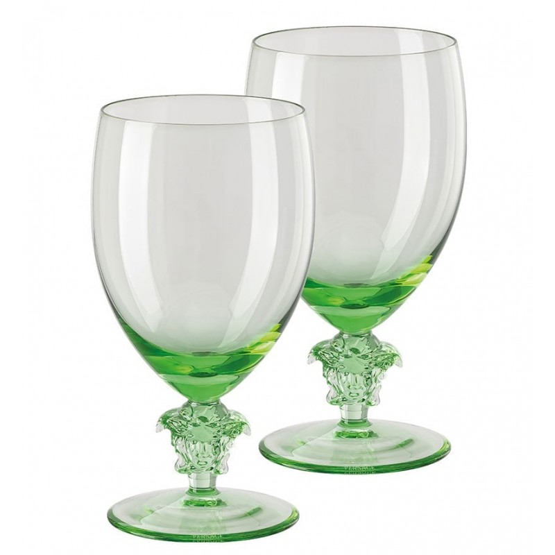 Versace Medusa Lumiere Mint 2nd Edition Set 2 Calici Acqua