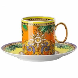 Versace Rosenthal Jungle Animalier Coffee Cup & Saucer 4 Tall