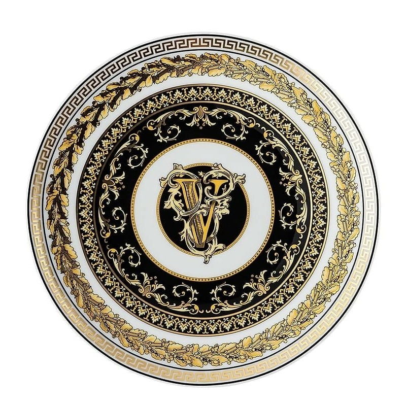Versace Virtus Alphabet V Piatto Piano 17 cm