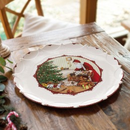 Villeroy & Boch Toy's Fantasy Pastry Plate 41 cm Santa brings gifts