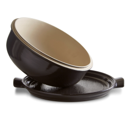 Emile Henry Bread Cloche Fusain 795507