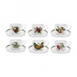 Portmeirion Pomona Set 6 Tazze Colazione con Piattino PL04157