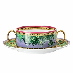Versace Rosenthal Jungle Animalier Creamsoup Cup & Saucer 0. 28 l