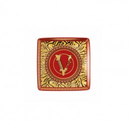 Versace Rosenthal Virtus Holiday Square Bowl Flat 12 x 12 cm