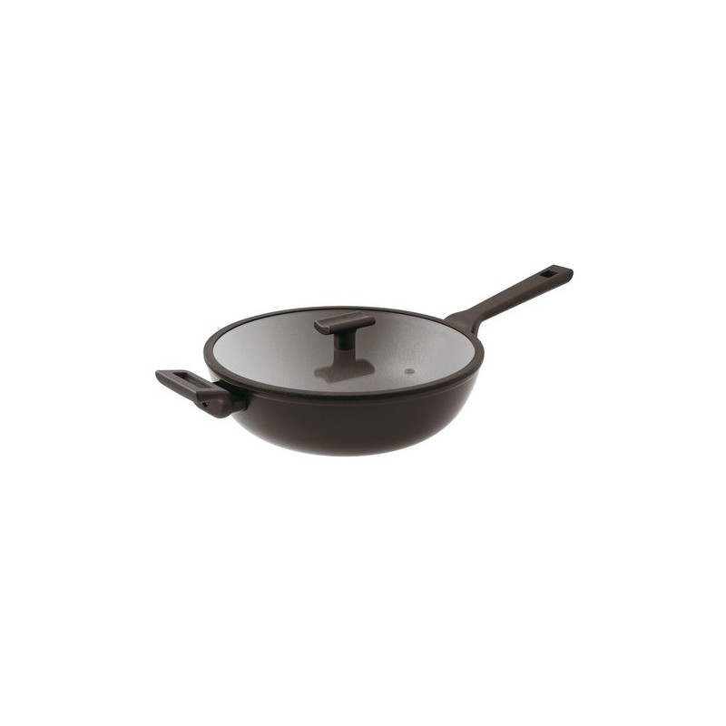 Sambonet Titan Pro Non-stick Wok 30 cm with lid Double Induction