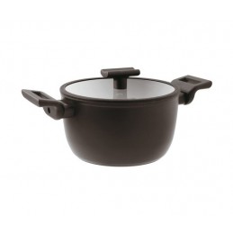 Sambonet Titan Pro Casseruola Antiaderente 24 cm con Coperchio Double Induction