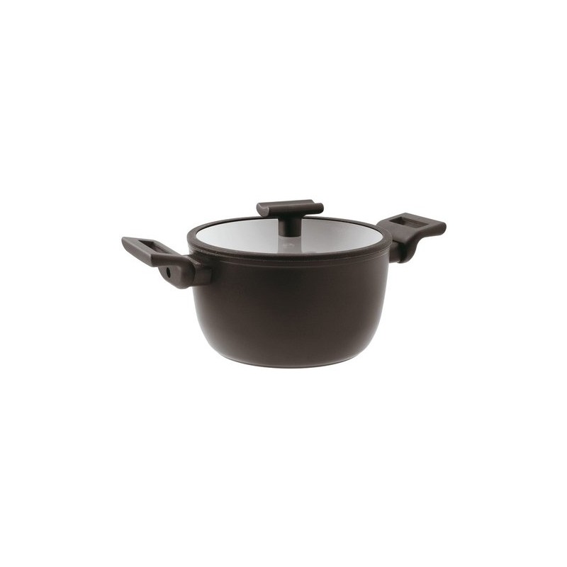 Sambonet Titan Pro Casseruola Antiaderente 24 cm con Coperchio Double Induction