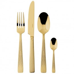 Sambonet Cortina Pvd Gold Flatware Set 24 Pcs 52722G81