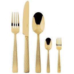 Sambonet Cortina Pvd Gold Flatware Set 30 Pcs 52722GN1