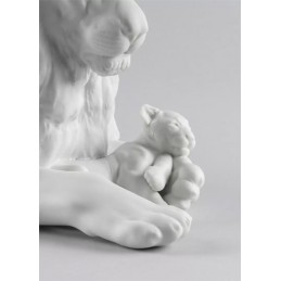 Lladrò Lion with Cub Figurine Ref. 01009454