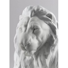 Lladrò Statuina Leone con Cucciolo Ref. 01009454