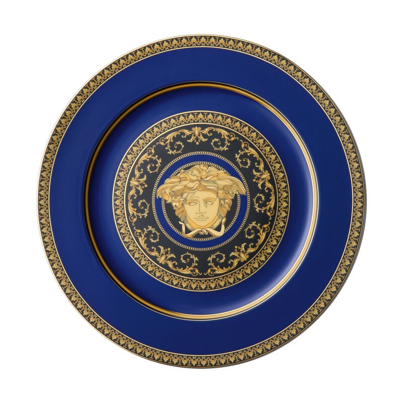 Versace Rosenthal Medusa Blue Service Plate 30 cm