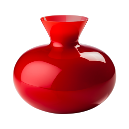 Venini Vaso Idria Rosso H 27 cm Vetro di Murano 706. 41