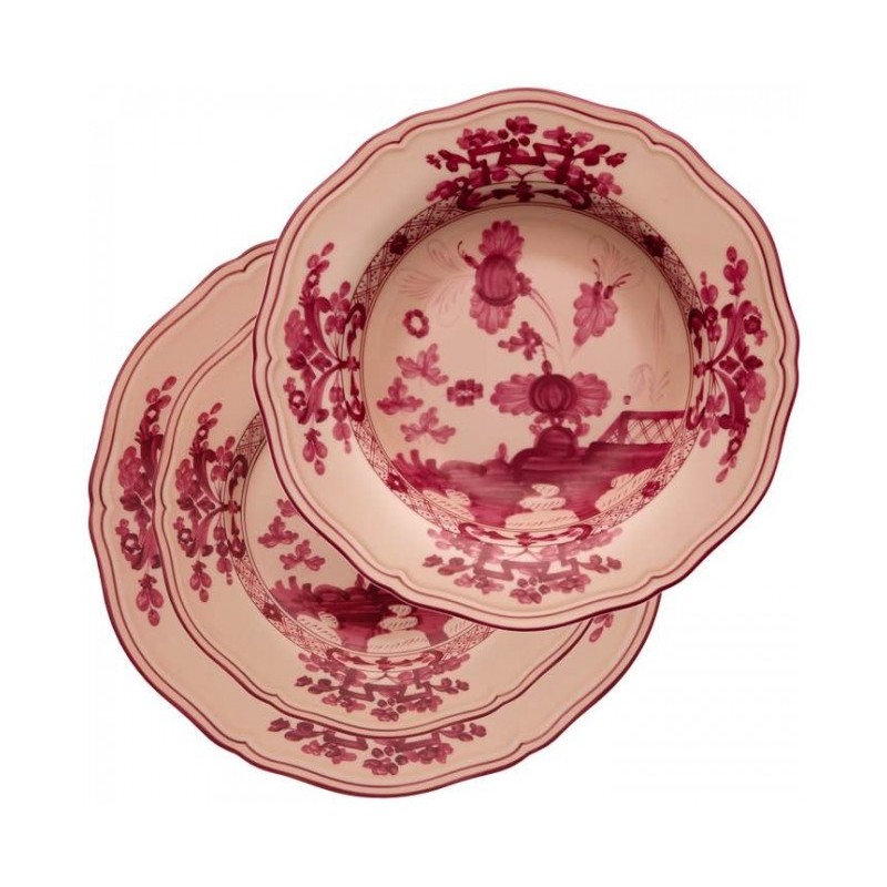 Richard Ginori Oriente Italiano Vermiglio Table Setting 3 Pcs