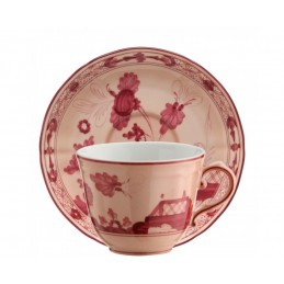 Richard Ginori Oriente Italiano Vermiglio Coffee Cup with Saucer