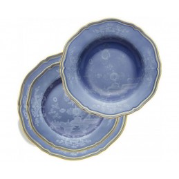 Richard Ginori Oriente Italiano Pervinca Gold Thread Table Setting 3 Pcs