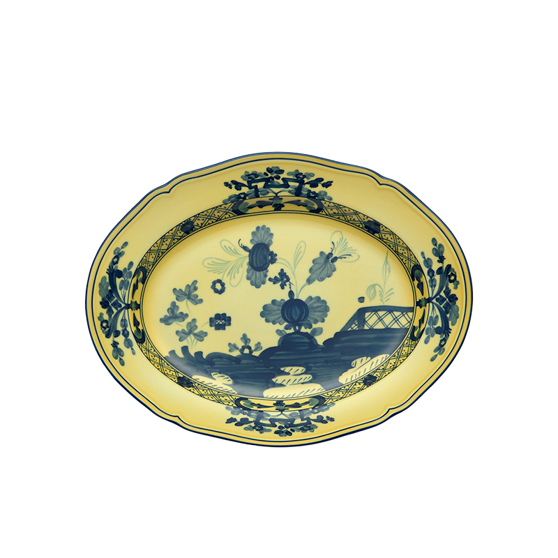 Richard Ginori Oriente Italiano Citrino Oval Platter 38, 5 cm