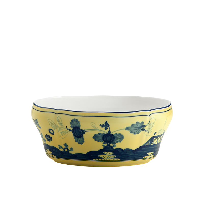 Richard Ginori Oriente Italiano Citrino Oval Salad Bowl 25 cm
