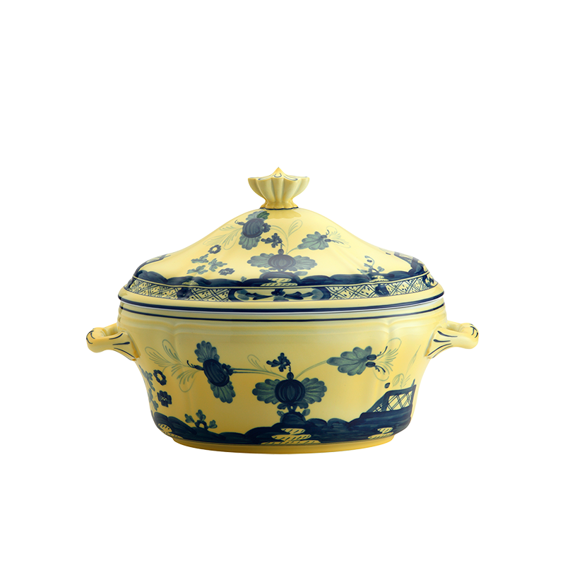 Richard Ginori Oriente Italiano Citrino Soup Tureen with Lid