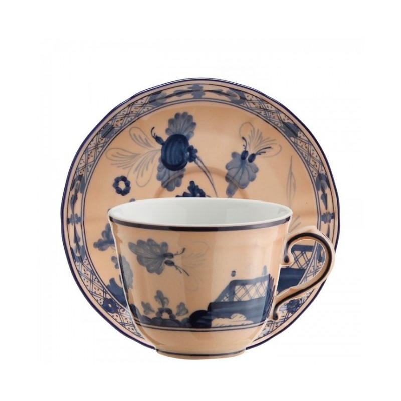 Richard Ginori Oriente Italiano Cipria Coffee Cup with Saucer